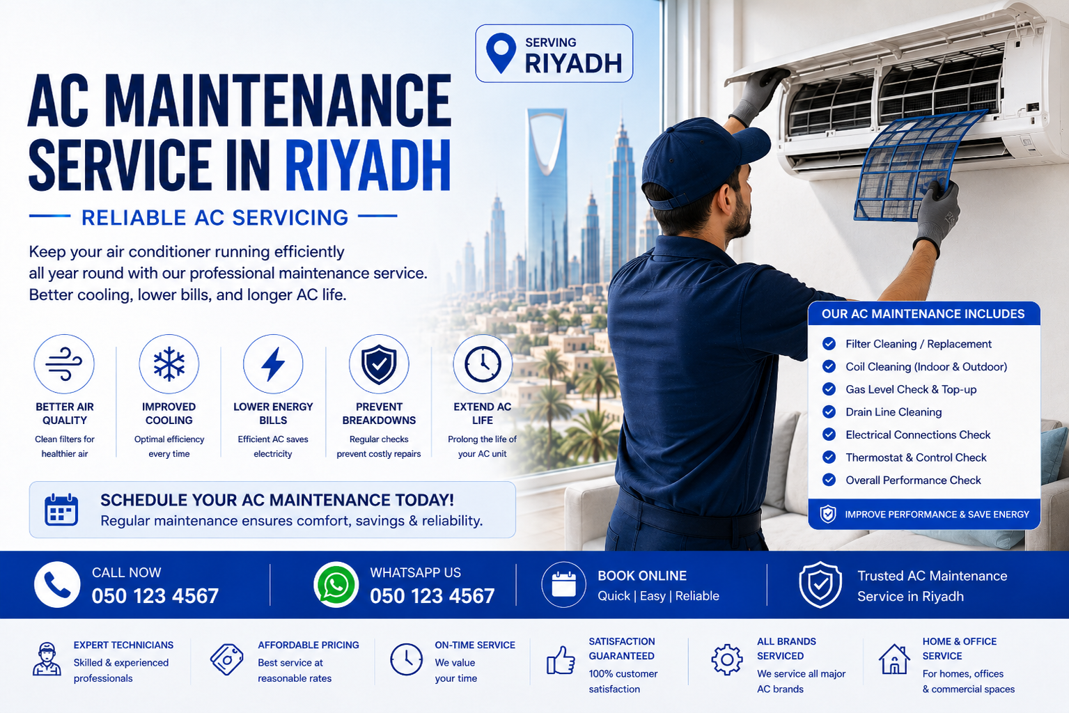AC Maintenance Service in Riyadh | Reliable AC Servicing