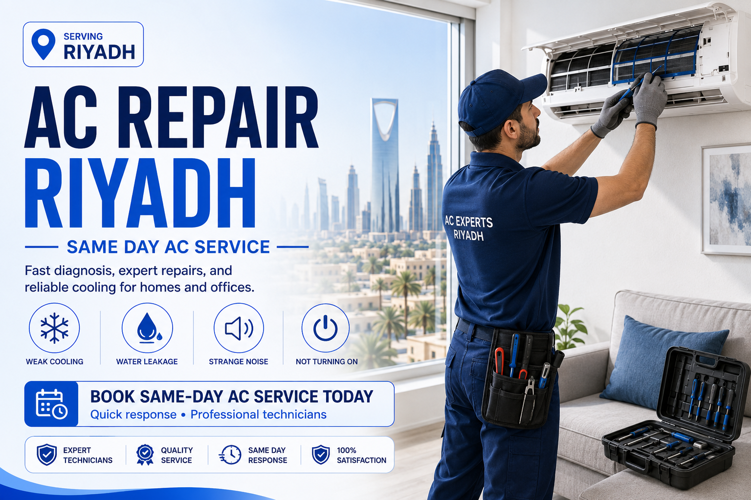 AC Repair Riyadh | Same Day AC Service